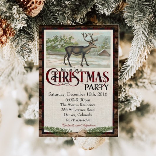 Rustic Kerstfeest in het Bos Kaart