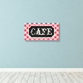 Rustic Kitchen Cafe Sign Canvas Afdruk (Insitu (Houten vloer))