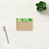 Rustic Kraft Appels Aquarel Gepersonaliseerd Post-it® Notes (Kantoor)