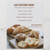 Rustic Kraft Bakery New Open Grand Opening Flyer (Achterkant)