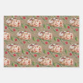 Rustic Kraft Baking Cranberry Lemon Loaf Cake Inpakpapier Vel (Voorkant 3)