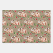 Rustic Kraft Baking Cranberry Lemon Loaf Cake Inpakpapier Vel (Voorkant 2)