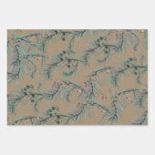 Rustic Kraft Blue Spruce Needles & Berries Inpakpapier Vel (Voorkant 2)