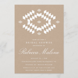 Rustic Kraft Boho Vrijgezellenfeest Kaart