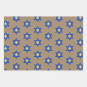 Rustic Kraft Bright Shining Star van David Hannuka Inpakpapier Vel (Voorkant)