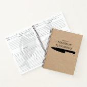 Rustic Kraft Brown Paper Simple Recipbook Notitieboek (Binnen)