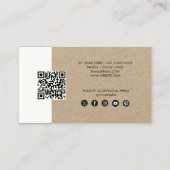 Rustic Kraft Business Carte de rendez-vous suivant (Dos)