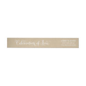 Rustic Kraft Celebration of Love Wedding Address (Individueel)