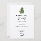 Rustic Kraft Corporate Business Kerstfeest Kaart (Voorkant)