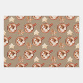 Rustic Kraft Cozy Hot Cocaca and Cookies Inpakpapier Vel (Voorkant 2)