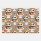 Rustic Kraft Cranberry Loaf & Kerstkoekjes Inpakpapier Vel (Voorkant 3)