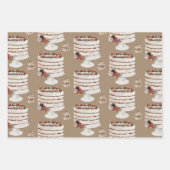 Rustic Kraft Cranberry Loaf & Kerstkoekjes Inpakpapier Vel (Voorkant 2)