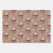 Rustic Kraft Cupcakes Coca & Lattes Inpakpapier Vel (Voorkant 2)