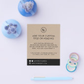 Rustic Kraft Custom Business Logo & Social Media Flyer (Enkel)