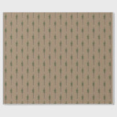 Rustic Kraft Eastern Pine Trees Cadeaupapier (Vlak)