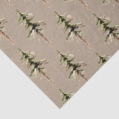 Rustic Kraft Elegant Woodland Forest Pine Tree Tissuepapier (Detail)