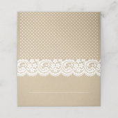 Rustic Kraft en Lace Wedding (Buitenkant ongevouwen)