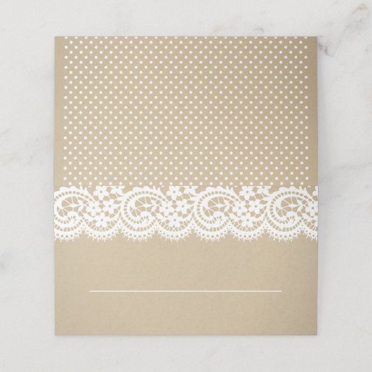 Rustic Kraft en Lace Wedding (Buitenkant ongevouwen)