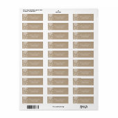 Rustic Kraft Floral Easter Adres Label (Full Sheet)