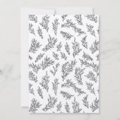 Rustic Kraft Geef Bedankt Thanksgiving Diner Kaart (Achterkant)