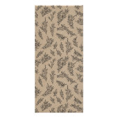 Rustic Kraft geeft Bedankt Thanksgiving menu (Achterkant)