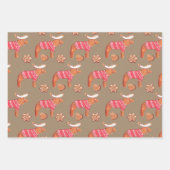 Rustic Kraft Gingerbrood Cookies Inpakpapier Vel (Voorkant)