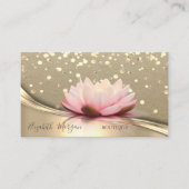 Rustic Kraft, Gold Confetti, Lotus Visitekaartje (Voorkant)