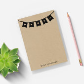 Rustic Kraft Heart Bunting Post-it® Notes