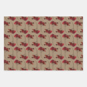 Rustic Kraft-kerstabes Inpakpapier Vel (Voorkant 2)