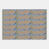 Rustic Kraft-kerstkoord Light Red Green Blue Inpakpapier Vel (Voorkant 3)