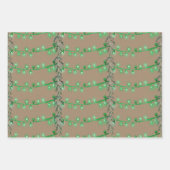 Rustic Kraft-kerstkoord Light Red Green Blue Inpakpapier Vel (Voorkant 2)