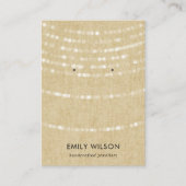 RUSTIC KRAFT LIGHT STRINGS STUD EARRING DISPLAY  VISITEKAARTJE (Voorkant)