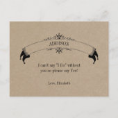 Rustic Kraft  Lijst Be My Bridesmaid Kaart (Achterkant)