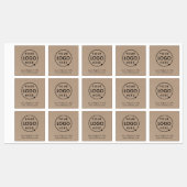 Rustic Kraft Logo | BedrijfsModern Labels (Vel)