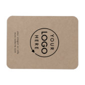 Rustic Kraft Logo | BedrijfsModern Magneet (Horizontaal)