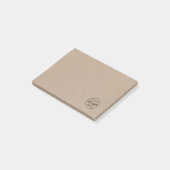 Rustic Kraft Logo | BedrijfsModern Post-it® Notes (Schuin)