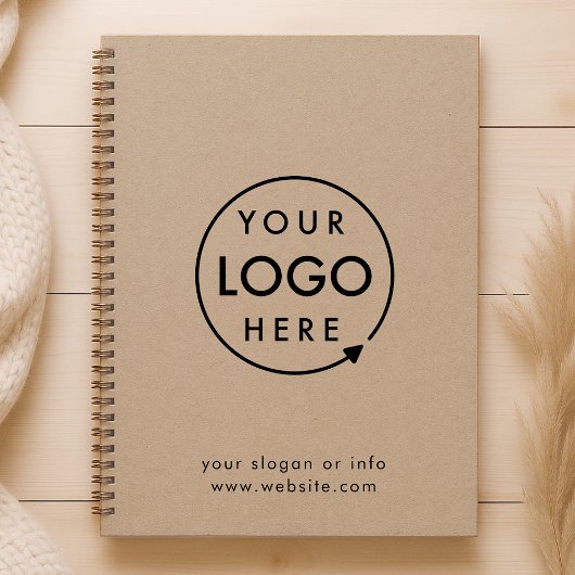 Rustic Kraft Logo | Minimalistisch bedrijfsmodel Notitieboek