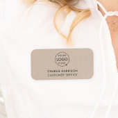 Rustic Kraft Logo | Modern personeel voor zakelijk Naamplaatje