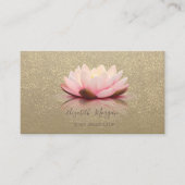 Rustic Kraft, Lotus, Gold Confetti Lotus Visitekaartje (Voorkant)