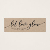 Rustic Kraft Mariage Relax Script Laissez l'amour (Devant)