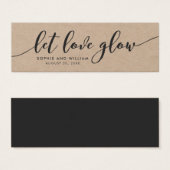 Rustic Kraft Mariage Relax Script Laissez l'amour (Devant & derrière)