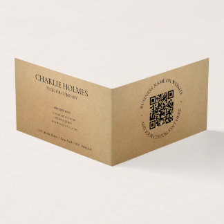 Rustic Kraft Modern Stijlvol Professioneel Kaart