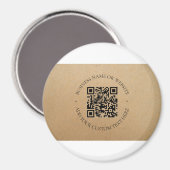 Rustic Kraft Modern Stijlvol Professioneel Magneet (Voorkant / Achterkant)