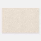 Rustic Kraft Neutral Beige Ivoor Modern Minimalist Inpakpapier Vel (Voorkant 3)