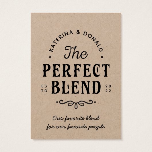 Rustic Kraft No Hole The Perfect Blend Favoriser T (Dos)