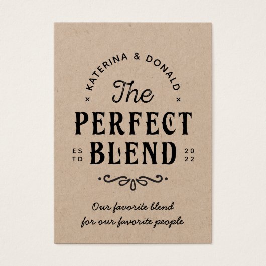 Rustic Kraft No Hole The Perfect Blend Favoriser T (Devant)