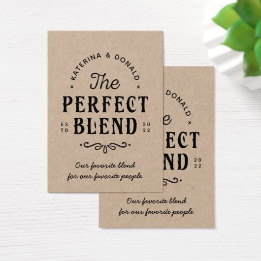 Rustic Kraft No Hole The Perfect Blend Favoriser T (Bureau)