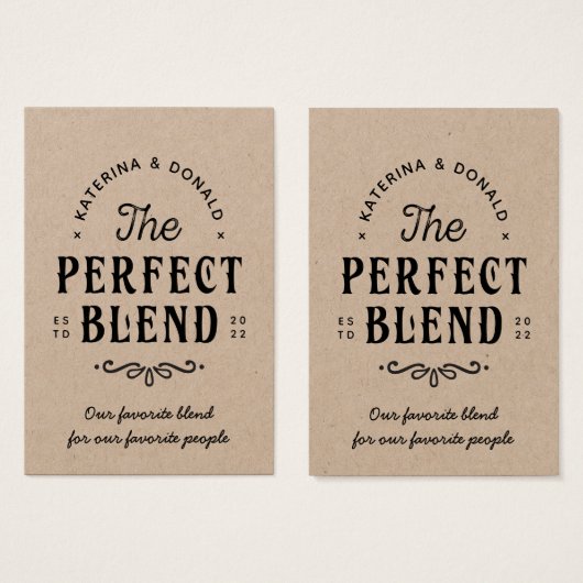 Rustic Kraft No Hole The Perfect Blend Favoriser T (Devant & derrière)