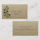 Rustic, Kraft, Olijfbijkantoor Visitekaartje (Voorkant / Achterkant)