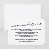 Rustic Kraft Paper Accommodatie-Kaarten Informatiekaartje (Voorkant / Achterkant)